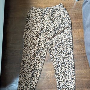 J. Crew leopard print Pants - 10